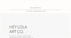 Desktop Screenshot of loveheylola.com